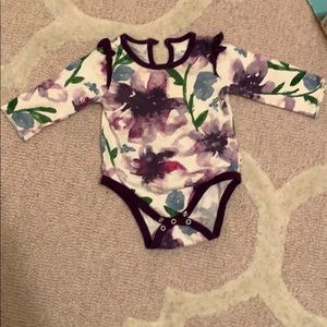 Burt’s bees floral onesie